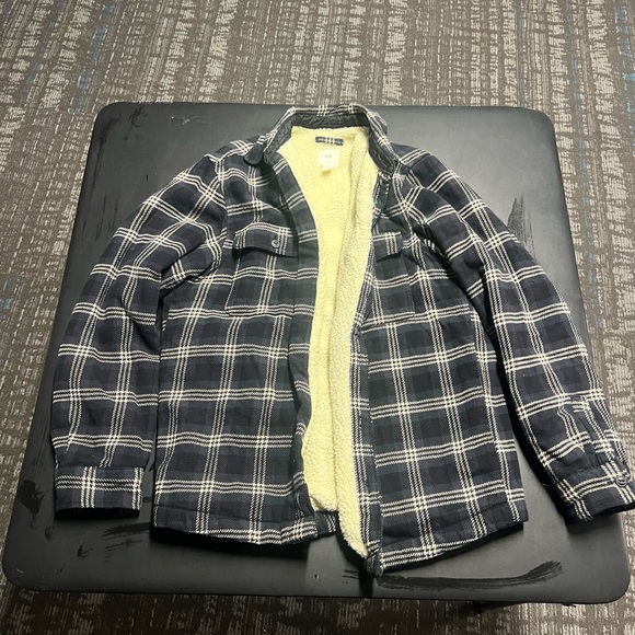 H&M Sherpa Lined Flannel Jacket - Picture 1 of 4
